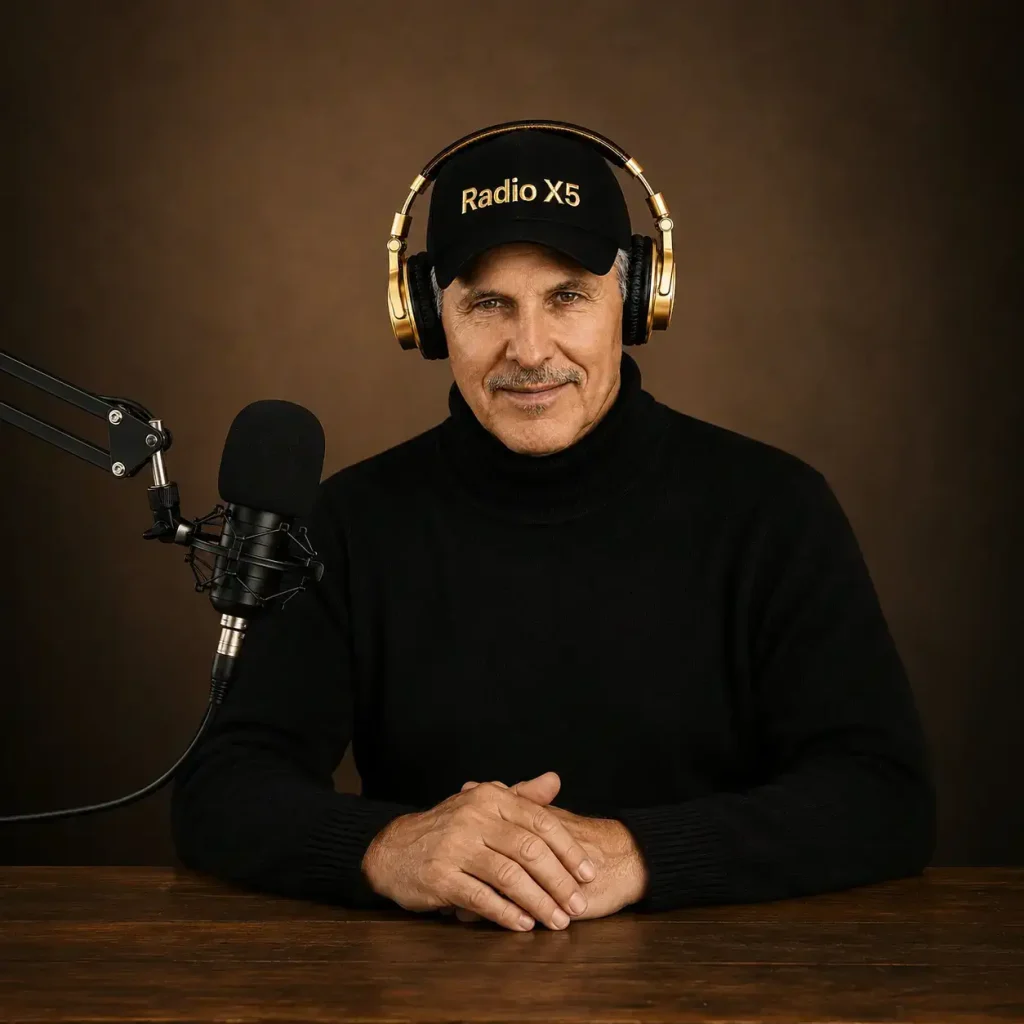Phil Jansen – Radio X5 Stereo Broadcaster in studio